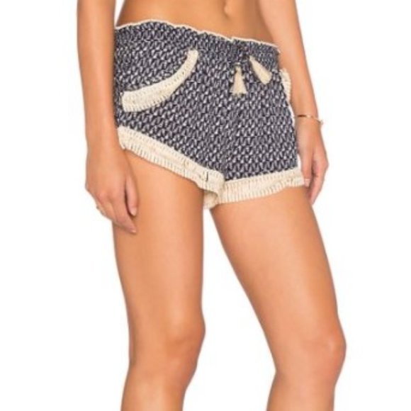 Surf Gypsy Navy Smock Waist Shorts - Medium - Picture 2 of 7